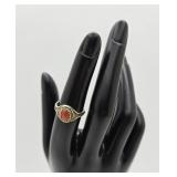 Antique Gilded 800 Silver 'Carnelian' Ring