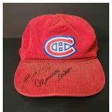 Vintage cap Canadian Montreal NHL signed by