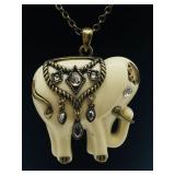 NRT VTG Cream Elephant Necklace