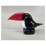 ICET Arte Murano Toucan Bird Blown Art Glass vtg