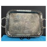 Birks Primrose Plate Chased Butler's Tray
