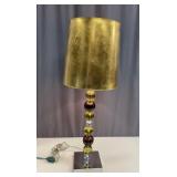 Murano Style Stacked Glass Orb Table Lamp