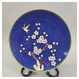 Chinese Japanese Cloisonnï¿½ Enamel Plate