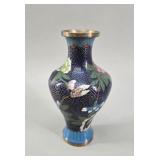 Chinese Cloister Cloisonnï¿½ Enamel Floral Vase