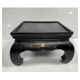 Chinese Lacquer Inset-Top Pedestal Stand