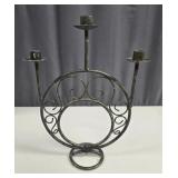 Wrought Iron Three-Light Candelabra