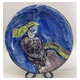 Marc Chagall Style Ceramic Plate