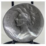 Marquet et Cie Nouzonville Cast Metal Medallion