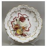 Limoges, France, Hand-Painted and Gilt Plate