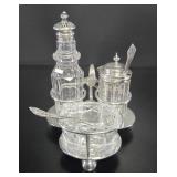 Silver Plated Condiments Holder vtg