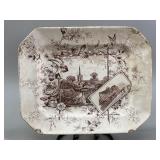 W.A. Adderley Stratford Transferware Platter