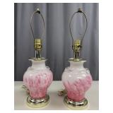 Murano Fratelli Toso Style Glass Art Lamps