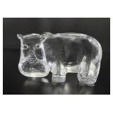 Kosta Boda Swedish Art Glass Hippopotamus