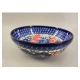 Polish Cer-Raf Boleslawiec 'Unikat' Floral Bowl