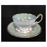 Aynsley Bone China Gilded Rose Teacup & Saucer