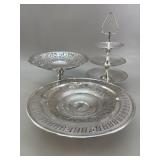 Silver Plate Serving Trio VTG