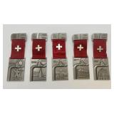 Lot 5 1990s Swiss Shooting Medals