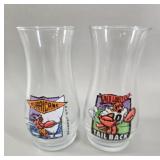 Red Lobster Hurricane & Tail Back Glasses (Set o