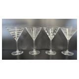 Set of 4 Mikasa 'Cheers' Martini Glasses