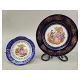 Pair of Limoges Castel Porcelain Display Plates