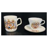 Crown Trent 1981 Royal Wedding Cup, Saucer, & Mug