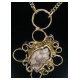 Dansk Snykkekunst DS Denmark Brutalist Necklace