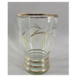 Art Deco Enameled & Gilt Glass Vase