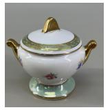 PM Made in East Germany Porcelain Lidded Sugar