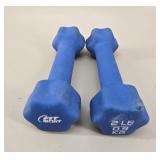 Pair of Fit Circuit 2 lb Neoprene Dumbbells