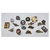Vintage Enamel & Metal Collector's Pin Lot