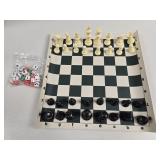 Staunton Style Chess Set & Assorted Dice