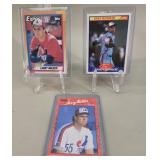 Expos Hall of Famer Rookie Card Trio