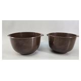 Set Brown Rosti Denmark Mepal Mixing Bowls vtg