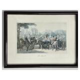 Old framed Lithograph, French translation (Le D