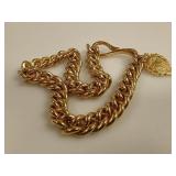 Lauren Ralph Lauren Gold-Tone Crest Necklace