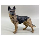 Chalkware German Shepherd Figurine VTG