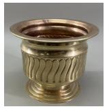 Mid-Century Brass & Copper Planter VTG