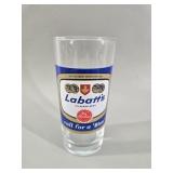 Labattï¿½s Blue Pilsener Beer Glass vtg