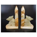 Mid-Century Mexican Onyx 'Siesta' Bookends