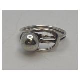 Sterling Modernist Ring Signed Ellsworth