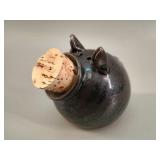 Vtg Quebec Art Pottery Piggy Bank