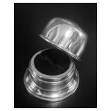 Boris Regency Silver Plate Dome Ring Box