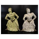 Mid-Century Siamese Temple Dancer Figurines