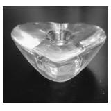 Blenko #902 Crystal Heart Candle Holder