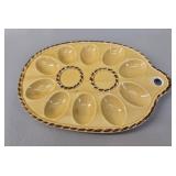 Mid-Century Ceramic Deviled Egg Platter