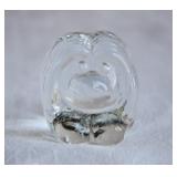 Swedish c.1960 Crystal Glass Troll Paperweight