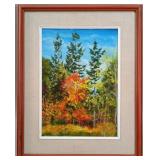 Quebec Landscape Palette Knife Oil Painting-Rys