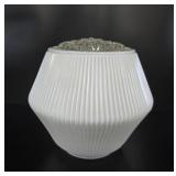 1950s Holophane Milk Glass Plafonnier Globe