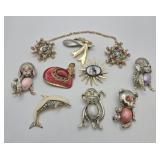 Vintage Costume Brooch Collection