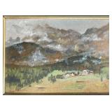 Menotti Beffagna Signed Alpine Landscape Oil